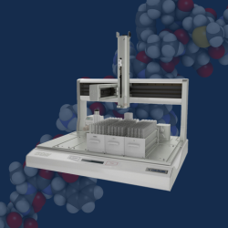 Automated Dropwise Peptide Cyclization Using a GX-281 Liquid Handler with Orbital Shaker